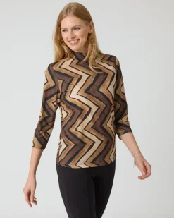 Shirt mit Zick-Zack-Print