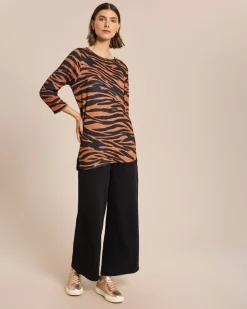Shirt Strick-Optik Animal