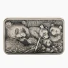 Silbermünze de Greef Pandafamilie