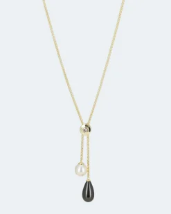 Slider-Collier mit MK-Perlen 10 & 10x18mm