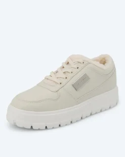 Sneaker mit Fellimitat