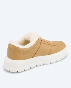Sneaker mit Fellimitat
