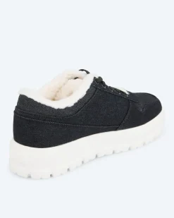 Sneaker mit Fellimitat