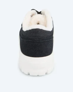 Sneaker mit Fellimitat