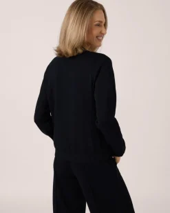 Soft Sweat Jacke mit Druckknöpfen