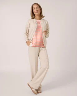 Soft Sweat Jacke mit Druckknöpfen