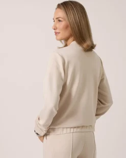 Soft Sweat Jacke mit Druckknöpfen