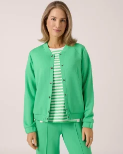 Soft Sweat Jacke mit Druckknöpfen