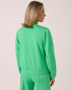 Soft Sweat Jacke mit Druckknöpfen