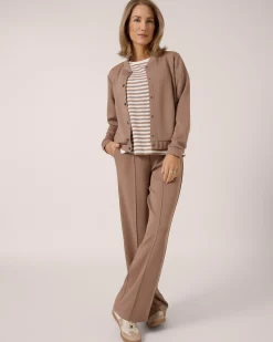 Soft Sweat Jacke mit Druckknöpfen