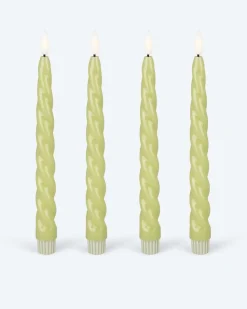 Stabkerzen Glossy, 4tlg.