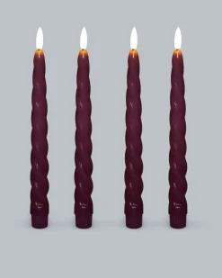 Stabkerzen Glossy, 4tlg.