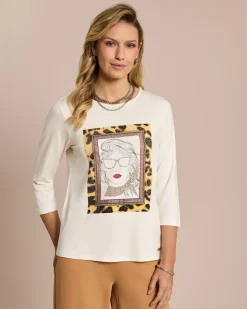 Statementshirt mit Skizze