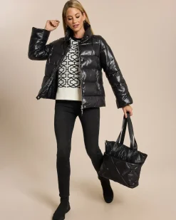 Steppjacke im Cape-Stil