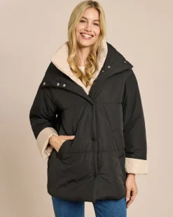 Steppjacke mit Doppelkragen