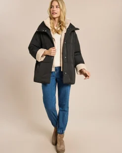 Steppjacke mit Doppelkragen