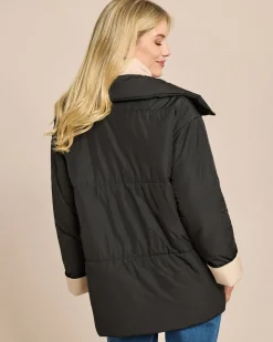 Steppjacke mit Doppelkragen