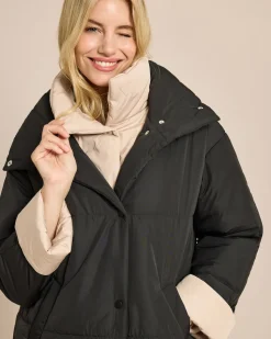Steppjacke mit Doppelkragen