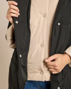 Steppjacke mit Doppelkragen