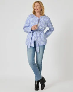 Steppjacke mit Gürtel