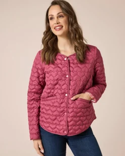 Steppjacke mit Herzen