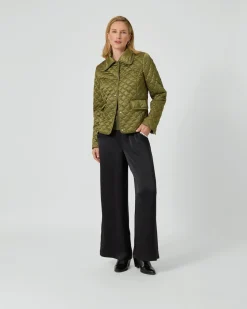 Steppjacke mit Kragen