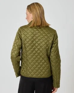 Steppjacke mit Kragen