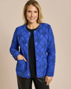 Steppjacke mit Lurex