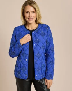 Steppjacke mit Lurex