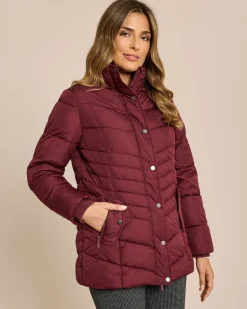 Steppjacke mit Webpelz-Kapuze