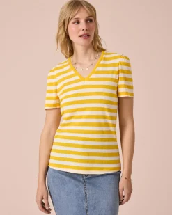 Streifenshirt mit Struktur