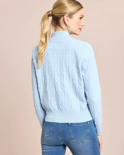 Strick Blouson mit Jacquard