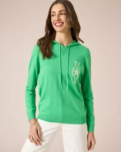 Strick-Hoodie mit Logo