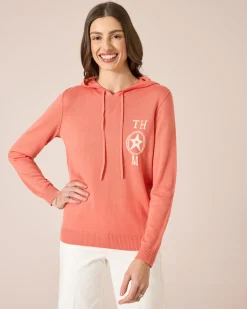 Strick-Hoodie mit Logo