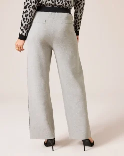 Strickhose mit seitlichen Leostreifen