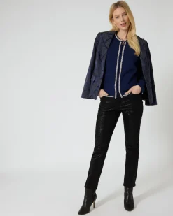 Strickjacke mit Deko