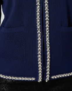 Strickjacke mit Deko