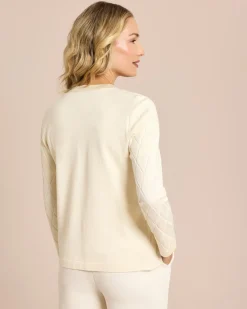 Strickjacke Rautenstrick & Kettendeko