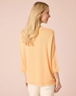 Strickpullover mit Fransen