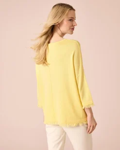 Strickpullover mit Fransen