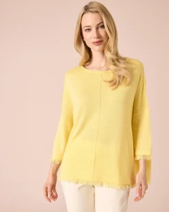 Strickpullover mit Fransen