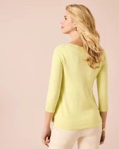 Strickpullover mit U-Boot-Ausschnitt