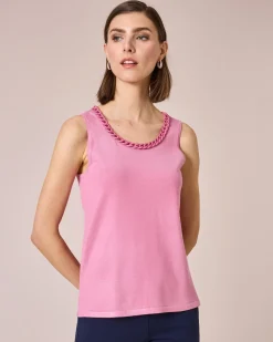 Stricktop mit Kettenverzierung