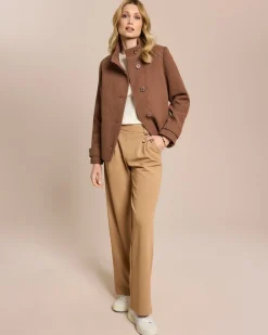 Strukturierte Wolljacke