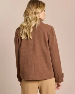 Strukturierte Wolljacke
