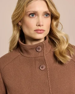 Strukturierte Wolljacke