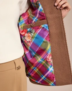 Strukturierte Wolljacke