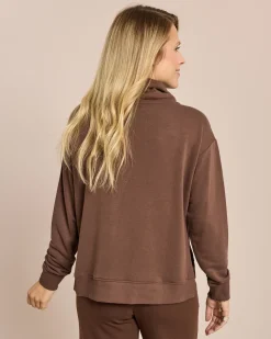 Sweatpullover mit Schlitzen