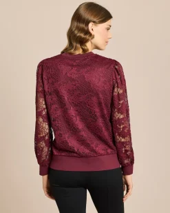 Sweatshirt aus Spitze