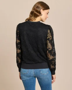 Sweatshirt aus Spitze
